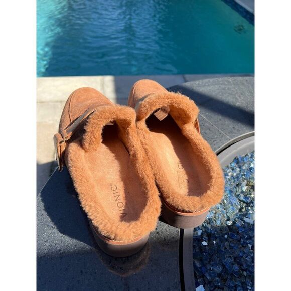 Vionic Kailen Women Faux Shearling Mule Orthotic Insole Arch Support Size 10 - Picture 3 of 10
